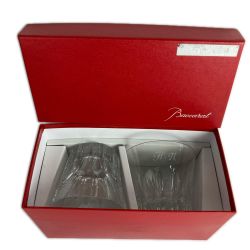 ■■ Baccarat バカラ ロックグラス(タンブラー) エトナ ペアグラス 2Pセット クリスタル 1客イニシャル入 Bランク