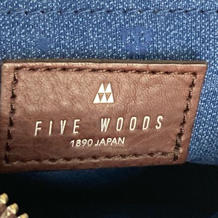  FIVE WOODS プラトウ ショルダーバッグ レザーバッグ 39193 バーガンディ 布袋付 キズ有