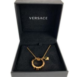 ■■ VERSACE ベルサーチ ネックレス ロゴリング メデューサ 1002570 / 1A00620 ゴールド Aランク