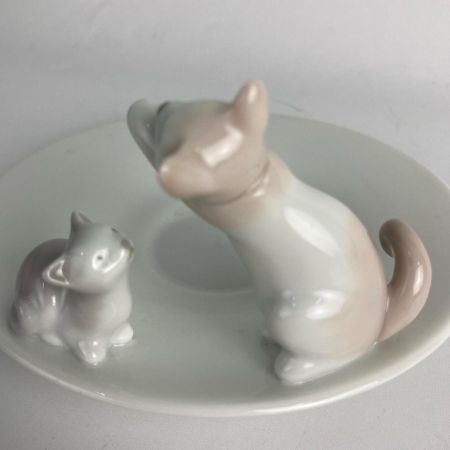  LLADRO リヤドロ カップ&ソーサー 親子猫 06044 箱付
