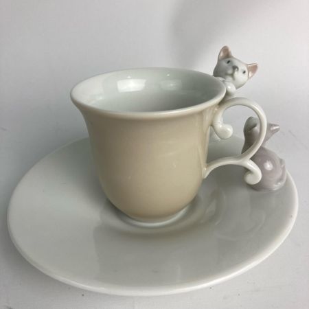  LLADRO リヤドロ カップ&ソーサー 親子猫 06044 箱付