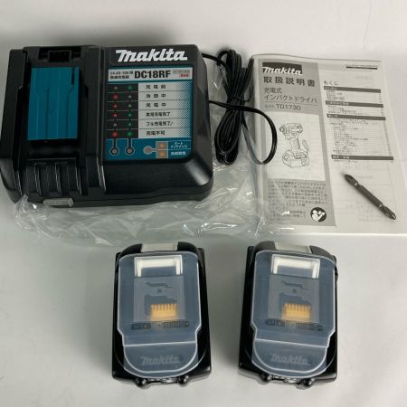  MAKITA マキタ インパクトドライバ  18V 付属品完備 TD173DRGX ブルー 未使用品