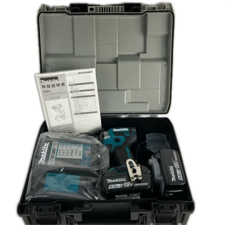  MAKITA マキタ コードレス式インパクトドライバー  18V 付属品完備 TD173DRGX ブルー 未使用品