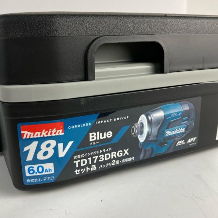  MAKITA マキタ コードレス式インパクトドライバー  18V 付属品完備 TD173DRGX ブルー 未使用品