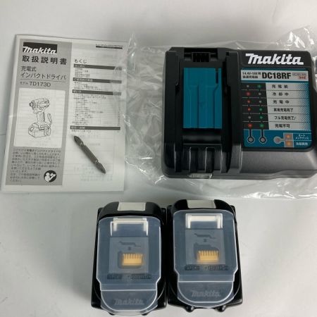  MAKITA マキタ コードレス式インパクトドライバー  18V 付属品完備 TD173DRGX ブルー 未使用品