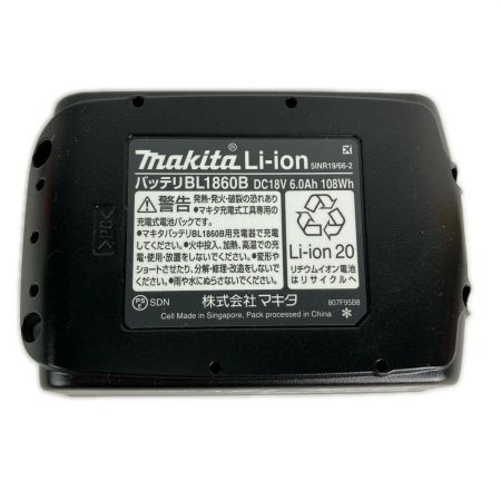  MAKITA マキタ リチウムイオンバッテリー 18v 6.0Ah BL1860B ブラック 未使用品
