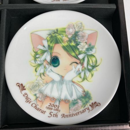   デジキャラット 5周年記念 ミニプレートセット 466/500 1999-2003年 5th Anniversary 記念皿