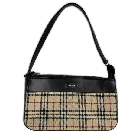  BURBERRY バーバリー ノバチェック柄 ワンショルダーバッグ  ハンドバッグ ブラウン