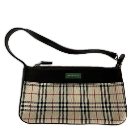  BURBERRY バーバリー ノバチェック柄 ワンショルダーバッグ  ハンドバッグ ブラウン