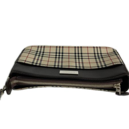  BURBERRY バーバリー ノバチェック柄 ワンショルダーバッグ  ハンドバッグ ブラウン
