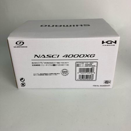  SHIMANO シマノ スピニングリール 21ナスキー 4000XG 043238 箱付