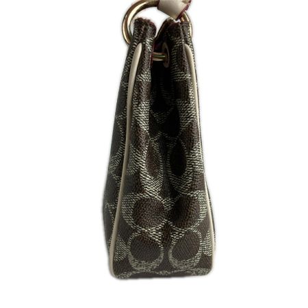  COACH コーチ ワンショルダーバッグ シグネチャー 34546 ダークブラウン ショルダーストラップ欠品