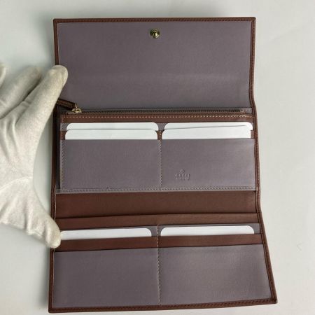  GUCCI グッチ 三つ折り長財布 294977 ブラウン 箱付