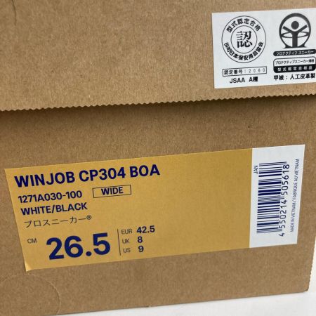  asics アシックス 安全靴 26.5cm WINJOB ウィンジョブ CP304 BOA 1271A030 ホワイトxブラック