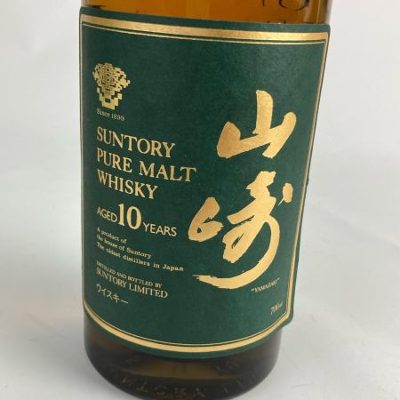 【北海道内限定発送】 YAMAZAKI 山崎/サントリー 700ml 10年 40％ サントリーピュアモルトウィスキー 未開栓