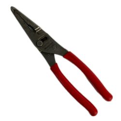 ■■ Snap-on スナップオン ロングノーズスリップジョイントプライヤー LN47ACF レッド Bランク