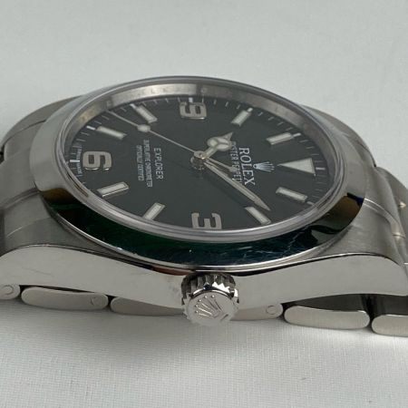ROLEX ロレックス 腕時計 エクスプローラI 214270 自動巻き ステンレススチール 214270 ブラック 箱付