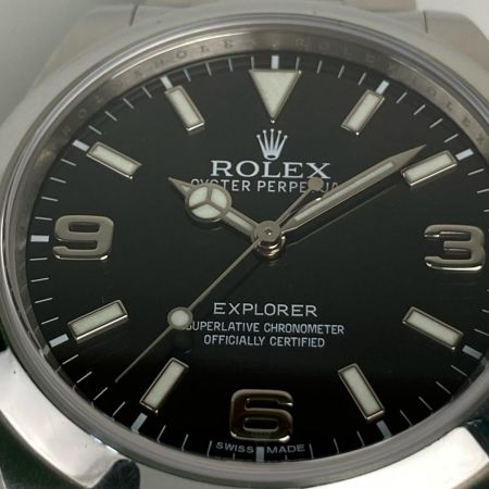 ROLEX ロレックス 腕時計 エクスプローラI 214270 自動巻き ステンレススチール 214270 ブラック 箱付
