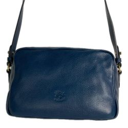 ■■ IL BISONTE イルビゾンテ ショルダーバッグ 牛革 MATILDE クロスボディ BCR199 ネイビー 布袋付 Bランク
