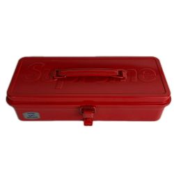 Supreme x TOYO スチール製トランク型ツールボックス 東洋スチール OB22 15E 工具箱 T-320 レッド Bランク