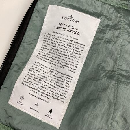 STONE ISLAND ストーンアイランド Mサイズ フード付きソフトシェルジャケット Q0122 V0055/セージグリーン