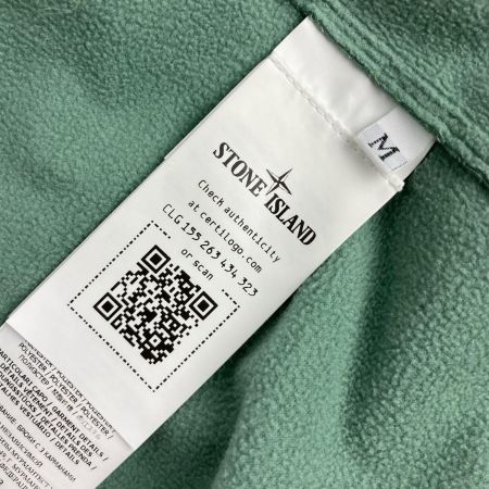 STONE ISLAND ストーンアイランド Mサイズ フード付きソフトシェルジャケット Q0122 V0055/セージグリーン