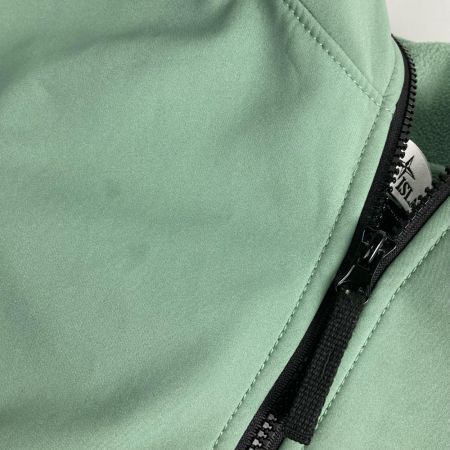 STONE ISLAND ストーンアイランド Mサイズ フード付きソフトシェルジャケット Q0122 V0055/セージグリーン