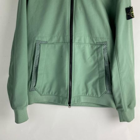 STONE ISLAND ストーンアイランド Mサイズ フード付きソフトシェルジャケット Q0122 V0055/セージグリーン