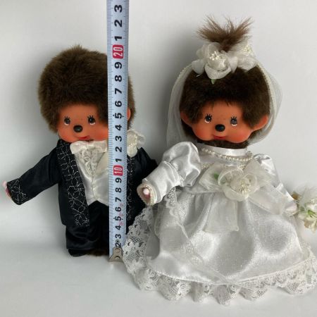 モンチッチ 30周年記念 ウェディングドールセット 新郎新婦ペア 箱なし