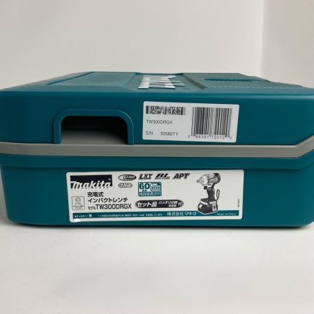 MAKITA マキタ インパクトレンチ 18v 6.0Ah 充電器・バッテリー２個付 TW300DRGX ブルー