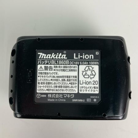 MAKITA マキタ リチウムイオンバッテリー 18v 6.0Ah BL1860B ブラック