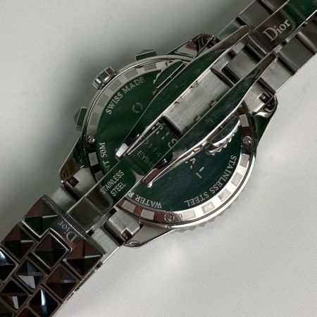 Christian Dior クリスチャンディオール 腕時計 クロノグラフ ステンレススチール ダイヤベゼル CD114313