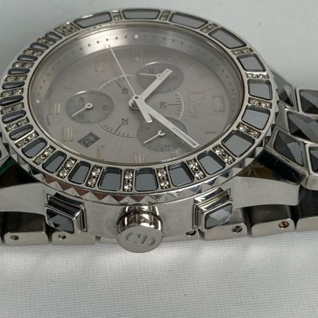 Christian Dior クリスチャンディオール 腕時計 クロノグラフ ステンレススチール ダイヤベゼル CD114313