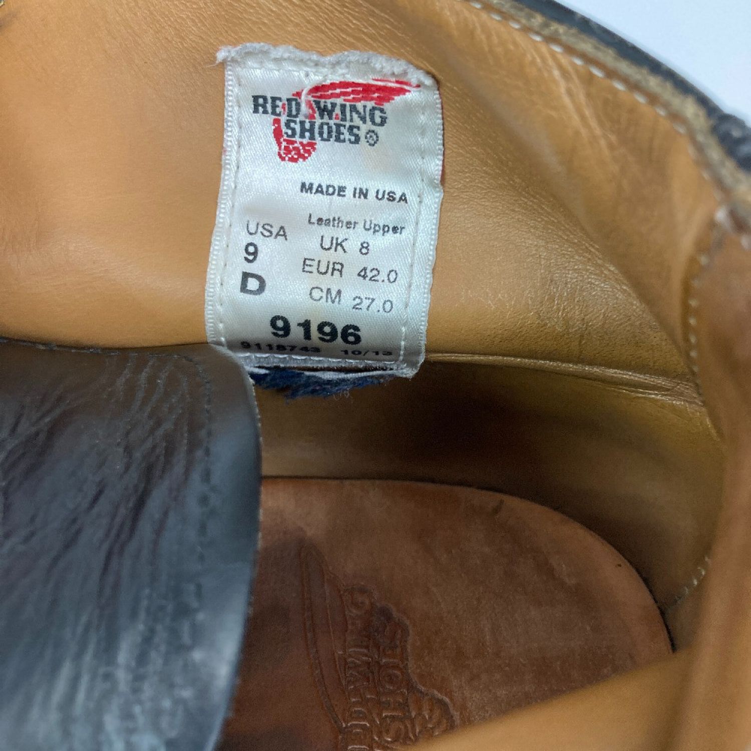 中古】 RED WING レッドウィング メンズ ポストマンチャッカ SIZE 27cm