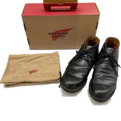 ●● RED WING レッドウィング メンズ ポストマンチャッカ SIZE 27cm ブラック Bランク