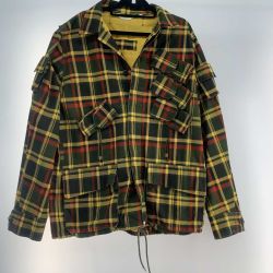 ●● A BATHING APE アベイシングエイプ  チェック フィールドジャケット SIZE L  Bランク