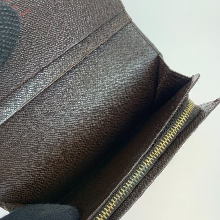  LOUIS VUITTON ルイヴィトン ダミエ ポルト フォイユ トレゾール N61730 ブラウン