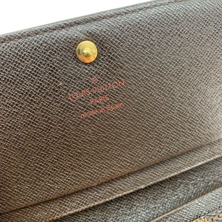  LOUIS VUITTON ルイヴィトン ダミエ ポルト フォイユ トレゾール N61730 ブラウン
