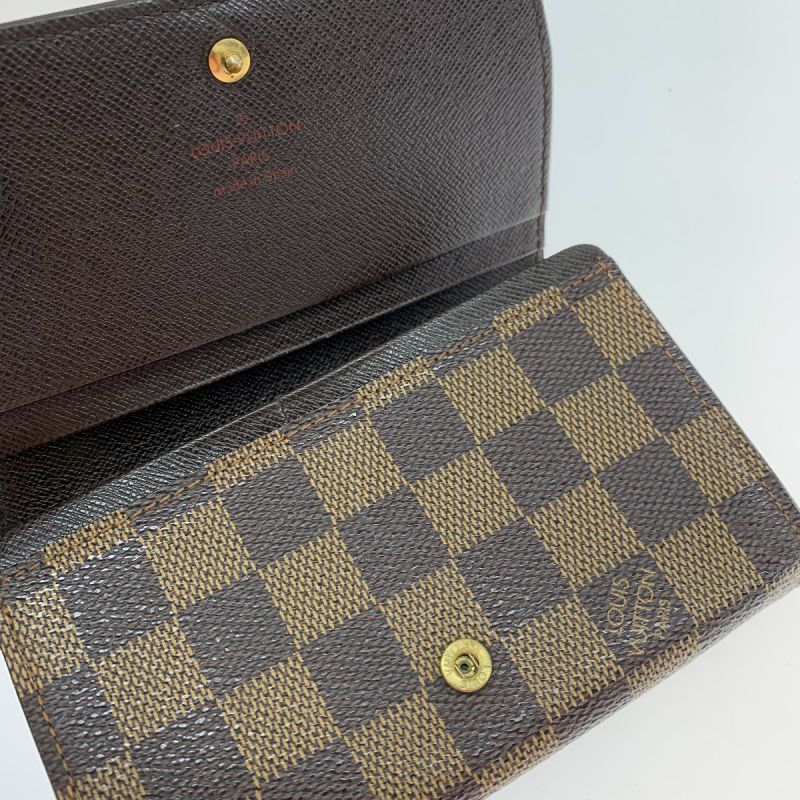 中古】 LOUIS VUITTON ルイヴィトン ダミエ ポルト フォイユ