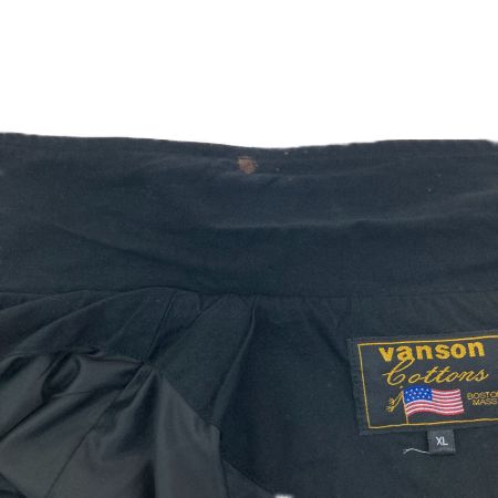  VANSON ブルゾン SIZE XL BOSTON 小汚れ有 ブラック