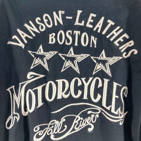  VANSON ブルゾン SIZE XL BOSTON 小汚れ有 ブラック