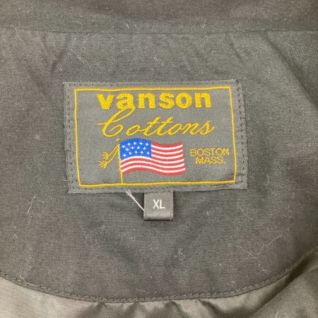  VANSON ブルゾン SIZE XL BOSTON 小汚れ有 ブラック