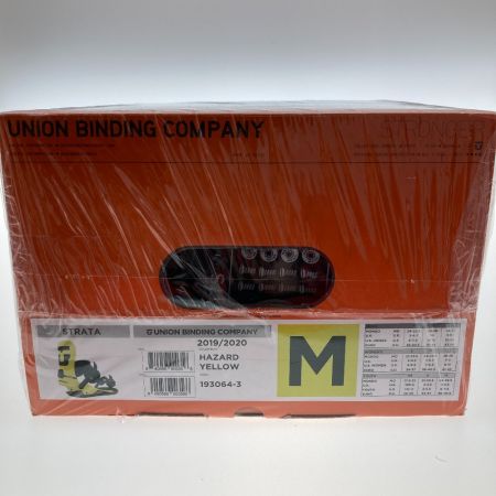  UNION スノーボード ビンディング SIZE M 19－20年モデル イエロー