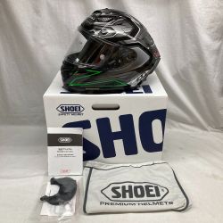 ●● SHOEI ショーエイ SHOEI SIZE L X-Fourteen AERODYNE TC-4 グリーンシルバー Bランク