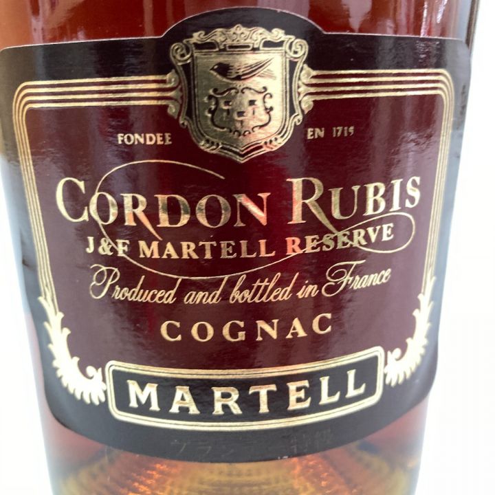 MARTELL マーテル CORDON RUBIS 40度 700ml 未開栓｜中古｜なんでもリサイクルビッグバン