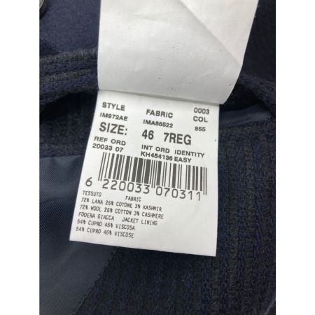  LARDINI ラルディーニ ジャケット 46 7REG ブラック