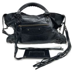 ●● BALENCIAGA バレンシアガ ハンドバッグ 115748 ブラック Aランク