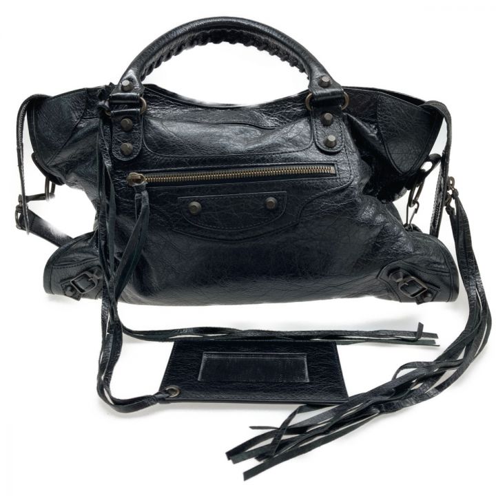 BALENCIAGA 115748 シティ ハンドバッグ ブラック BALENCIAGA