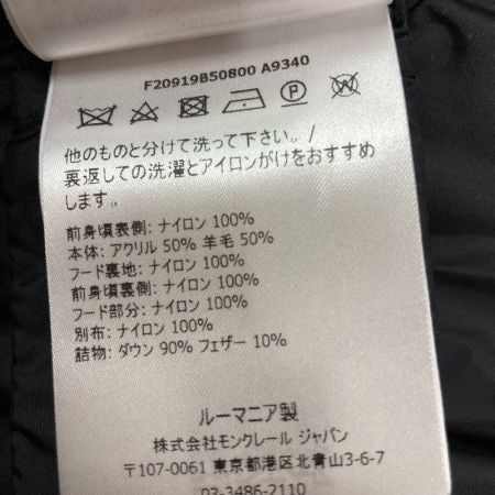  MONCLER モンクレール サイズ：M F2 091 9B50800 A9340 ブラック