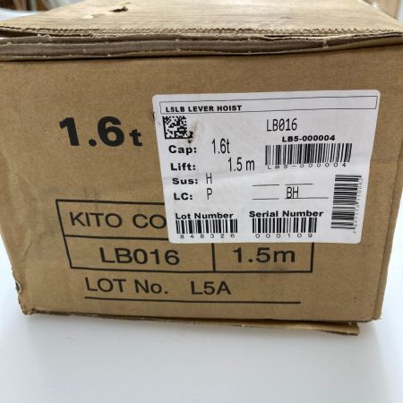  KITO キトー レバーブロック LB016